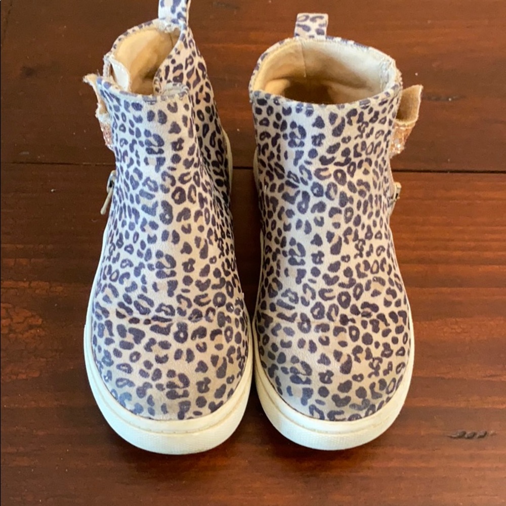 Self Esteem Suede Leopard Print Sneakers